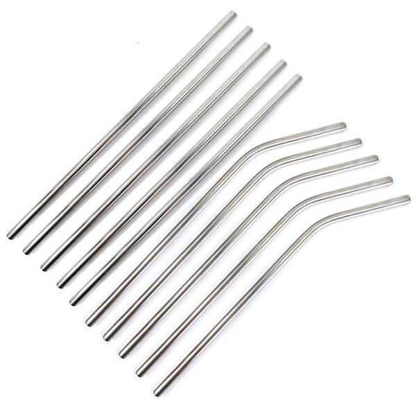 

6mm wide straw reusable metal straw set bubble straws 304 stainless steel straws ing
