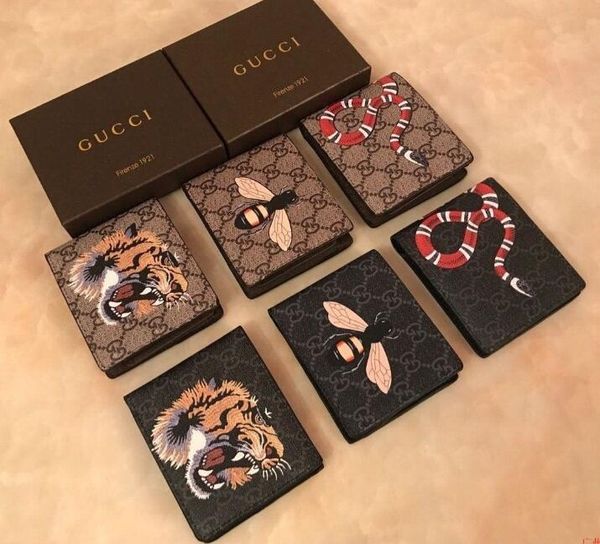 

Высокое качество бренда Мужские животные Короткие Кошелек Мужчины Кожаные Кошельки Для Мужчин Кошелек Мужской Кошелек G037