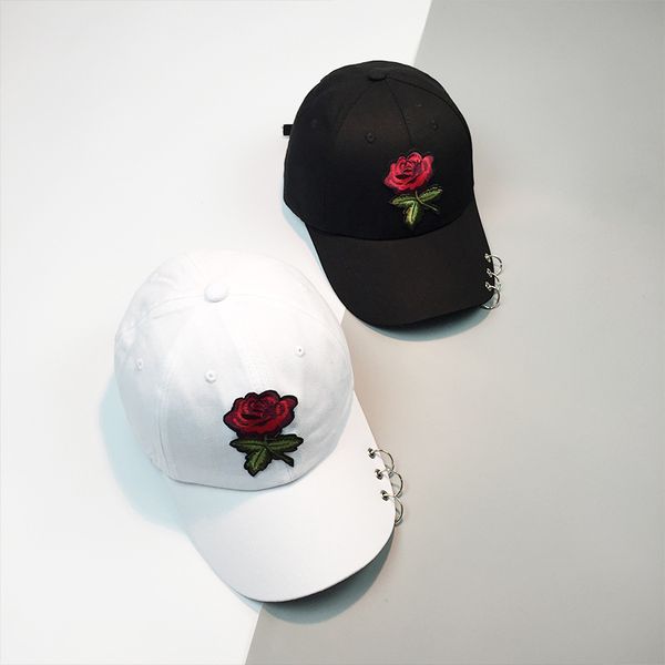 

fashion rhinestones studded baseball caps adjustable visor pure color tennis hat 2017 vintage rose flowers hoop duckbill hat chi, Blue;gray