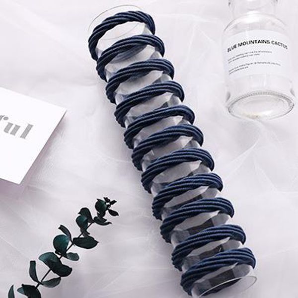 твердые diadema10pcs / lot новый высокой упругости основные rubber band простые hairband девушки головной убор solid color оголовье женская