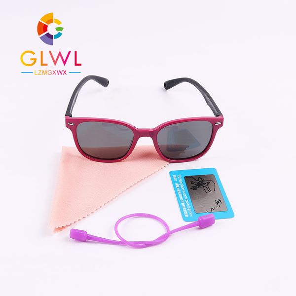 

новые детские солнцезащитные очки поляризованные мальчики девочки детские детские модные солнцезащитные очки силиконовая рамка уф 400 очки д, White;black