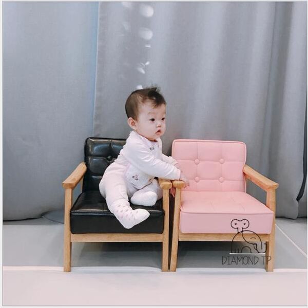 Divano per bambini Mobili sgabelli e divanetti in legno massello Decorazione per la scuola materna per la camera dei bambini Oggetti di scena per la fotografia