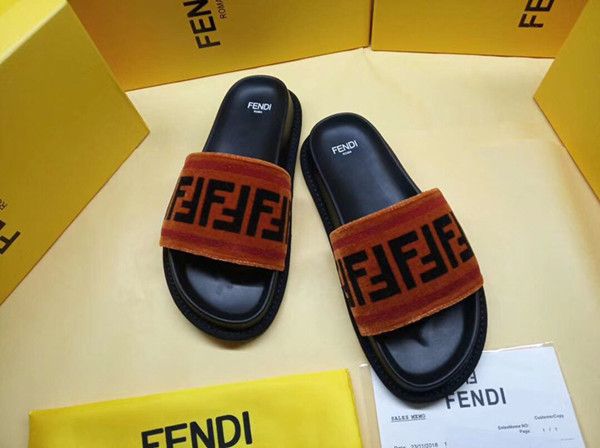 

new fashion designers design woman's and men slippers high leather woman's slippers european and american style with the packing 1, Black