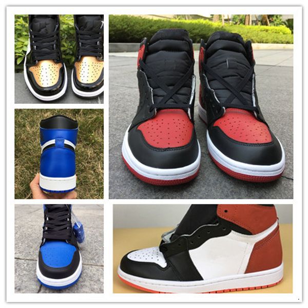 

with box new 1 6 rings blue white game royal men basketball shoes sports sneakers trainers size 8-13, Black