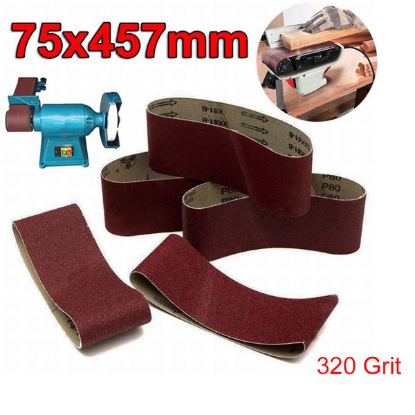 

5pcs 240~1000 grit sanding belts for wood metal grinding sander tool accessories