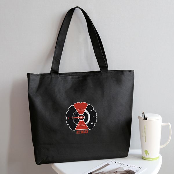 

kpop exo fashion canvas bag handbag exo preppy style shoulder bags shopping bag k- fans gifts drop shipping