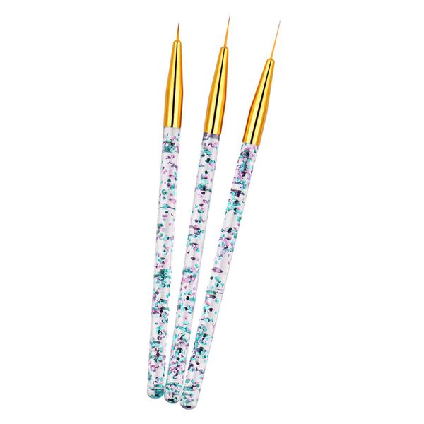 

3pcs nail art painting gel brushes nail carving for diy nail art