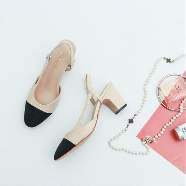 two tone heels pumps