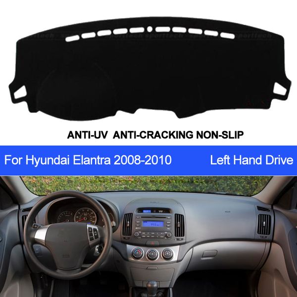 

taijs car dashboard cover for elantra 2008 2009 2010 dash mat dashboard pad carpet anti-uv anti-slip anti-sun