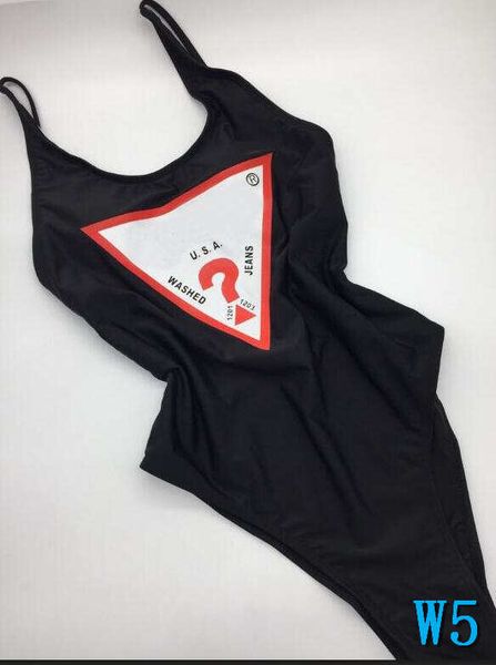 

luxury one-piece bikini for women swimsuit with letters summer brand swimwear lady backless bathing suits 3 colors s-xl optionalw5, White;black