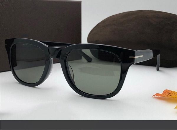 

новые роскошные популярные дизайнерские брендовые солнцезащитные очки квадратная рамка передовые планки производства очков мужчины бизнес оч, White;black