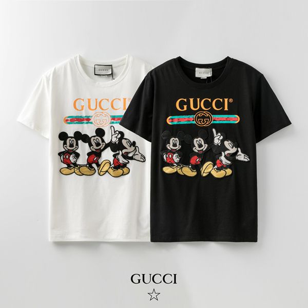 

20ss new summer t-shirts luxury designer men's cotton t-shirts brand women's cotton t-shirt short sleeve delivery j699, White;black