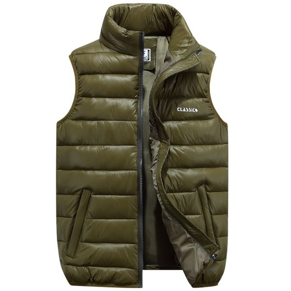 

2018 autumn and winter fashion new men's casual collar warm down jacket / men's sleeveless warm down vest waistcoat, Black;white