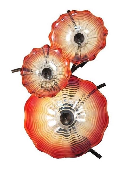 

wonderful murano glass lamp blown glass plates modern crystal led wall sconce l decor wall art
