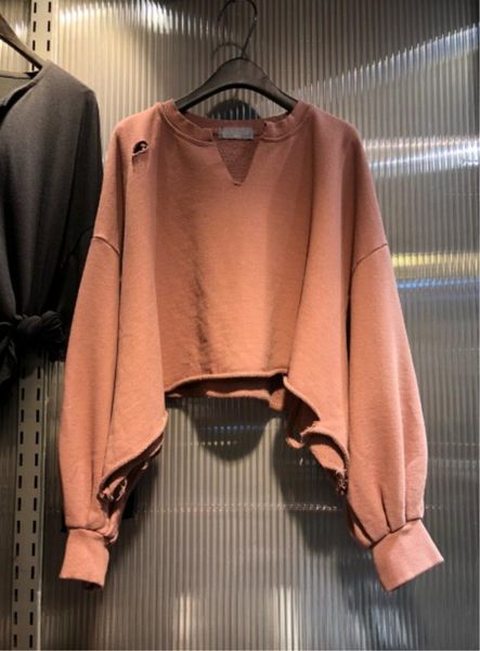 

new solid color sweatshirts korean style hoody wild cotton fashion women's sweatshirts 2019 autumn round neck long sleeve, Black