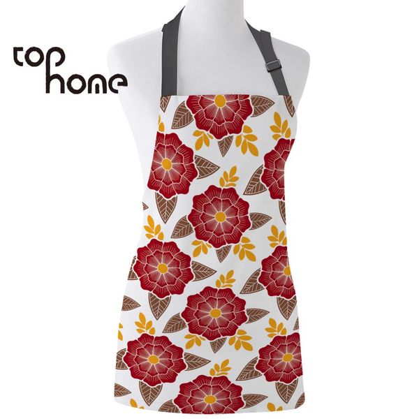 

ome kitchen apron traditional japanese flower patterns sleeveless canvas aprons for men women kids home cleaning tools