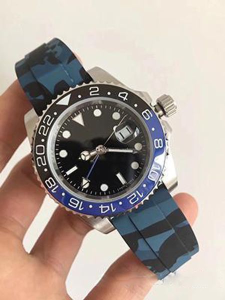 

2019 hot sale men's mechanical automatic watch sports watch sport self-wind watch stainless steel dial + multicolor rubber band