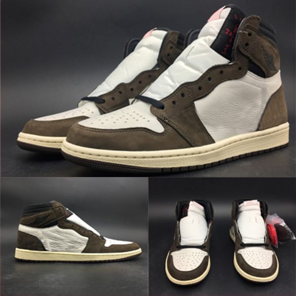 

1 high og basketball shoes travis scotts ts sp 3m cactus jack sneakers men outdoor sports shoes size 7~12