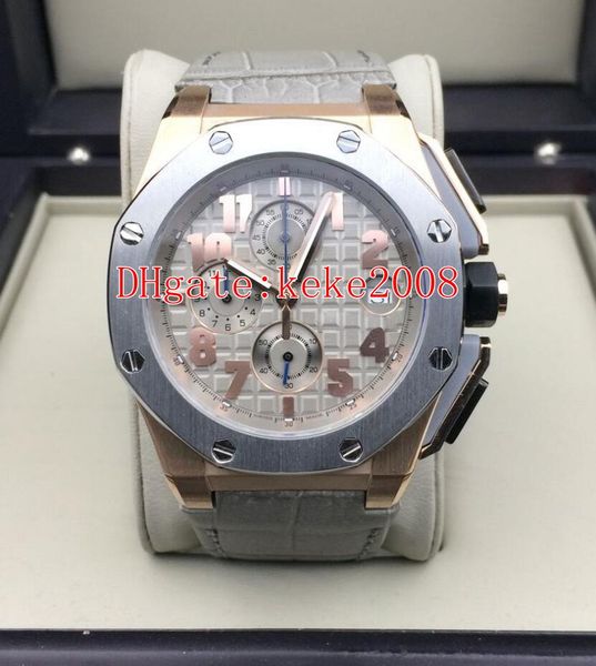 

6 style fashion высококачественные наручные часы n8 44mm offshore 26210 26210oi.oo.a109cr.01 lebron james vk кварцевые хронографы мужские на, Slivery;brown