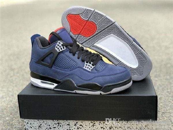 

2019 wholesale brand 4 winter man basketball designer shoes loyal blue white habanero red black iv fashion trainers
