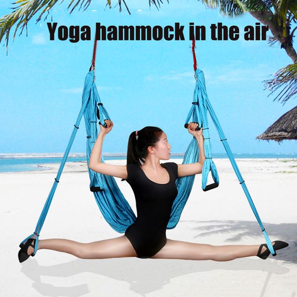 

newly anti-gravity yoga hammock home gym hanging belt fitness swing strap set bf88