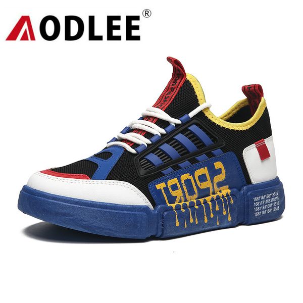 

men fashion sneakers korean version leisure comfortable breathable non-slip shoes for male outdoor sport shoes aodlee, Black