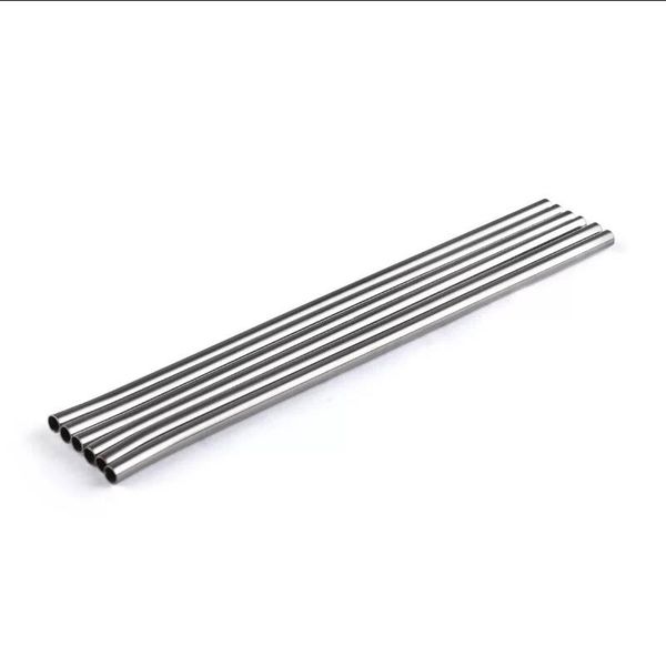 

durable stainless steel straight drinking straw straws metal bar family kitchen diameter 6mm lx5603