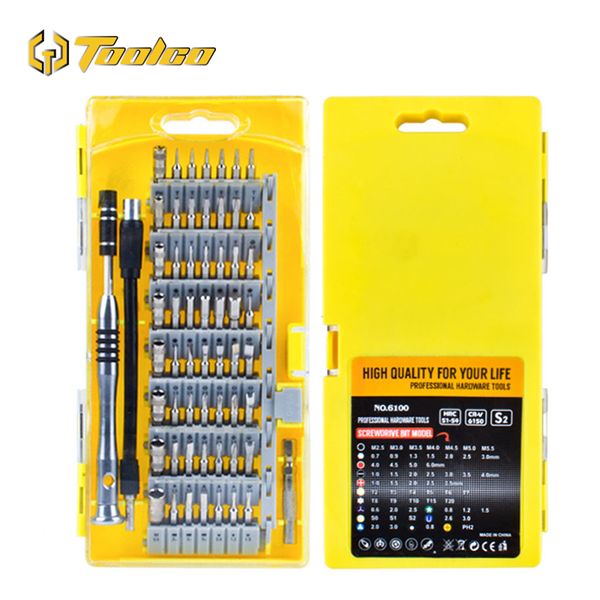 

60 in 1 magnetic screwdriver kit crv mobile phone/clock disassemble repair tool combination screwdriver bit set