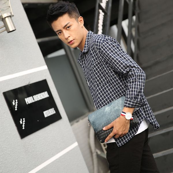 

personality, fashion, new men's handbags, men's large handbags, korean version