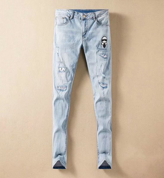 

luxury jeansvintage features mens jeans pants blue streetwear motorcycle style locomotive zipper biker pants classic slim for me