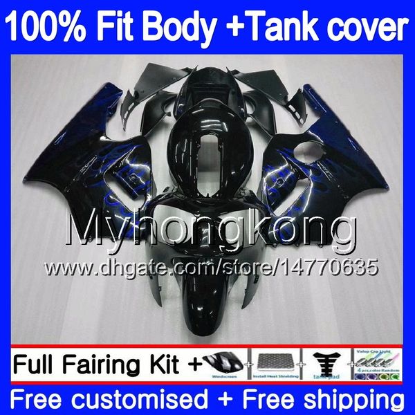 Para injecção OEM KAWASAKI ZX 1200 12R 1200cc ZX12R 2000 2001 chamas azul 222MY.67 ZX 12 R ZX1200 C 00 01 00 01 100 ZX12R% Fit carenagem