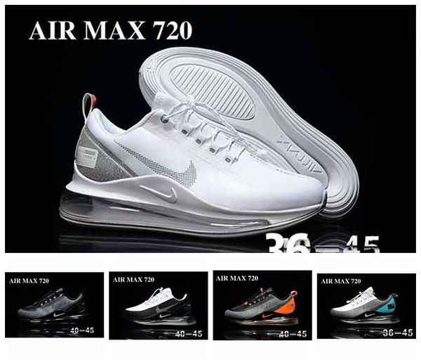 

air max 720 mens casual shoes northern lights iridescent mesh total eclipse sea forest sunrise sunset men women 72c sneakers shoes 40-45, Black