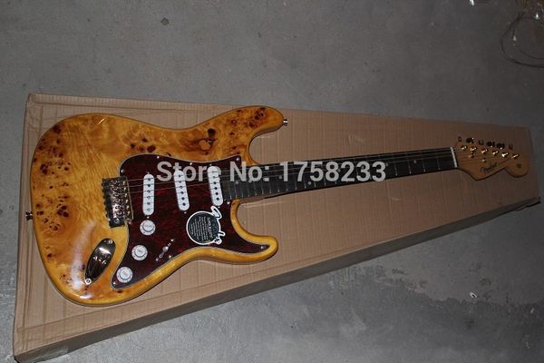 

Бесплатная доставка Новый F Stratocaster природа дерево золото Аксессуары палисандр гриф 6 струны Электрогитара!