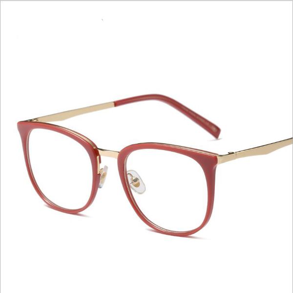 Großhandelstransparente Cat-Eye-Sonnenbrillenrahmen Klare Modebrillen Gefälschte Optikrahmen für Frauen Myopie-Glasbrillen Brillen