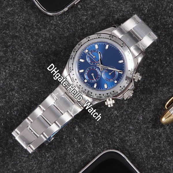 

luxury new 40mm 116509 automatic mens watch blue dial sapphire no chronograph stainless steel bracelet gents watches hello_watch 5 color, Slivery;brown