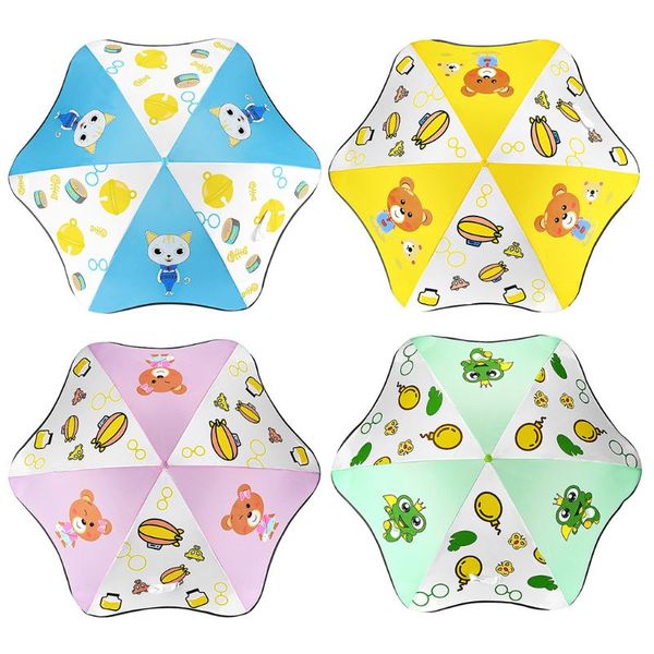 

ultralight kindergarten long handle umbrellas children boys firls raining cover u90b