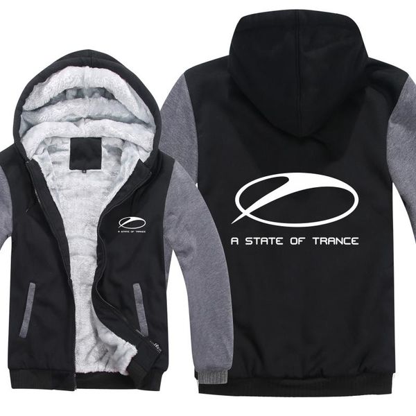 

winter armin van buuren for a state of trance hoodies men coat wool liner jacket hip hop dj sweatshirts