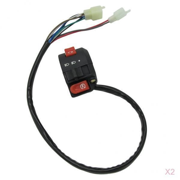 

2 sets 6+2 pin plug start kill switch for 50cc 70cc 110cc 125cc atv quad