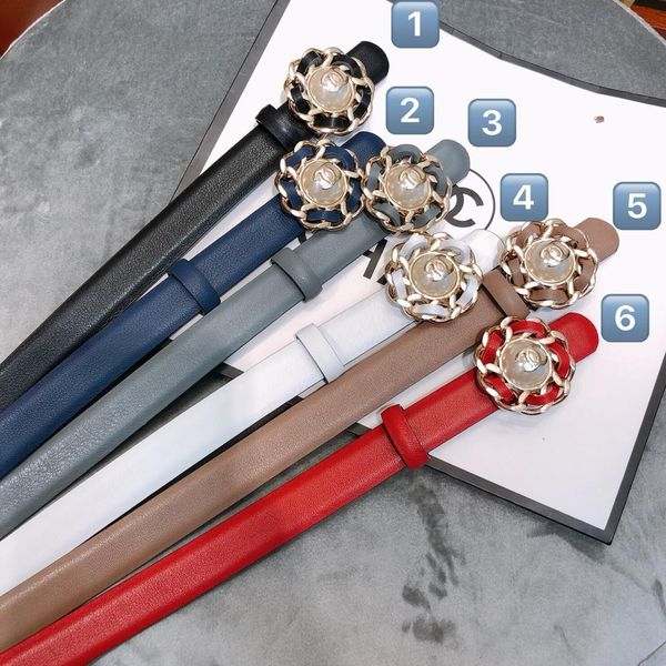 

Best selling high quality luxury ladies designer designer with large pearl buckle belt high quality free shipping