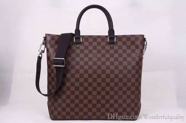 Damier Ebene холст мужчины портфель Джейк тотализатор N41559 сумка окисленная натуральная кожа знаковая сумка через плечо бизнес пакет HAWB
