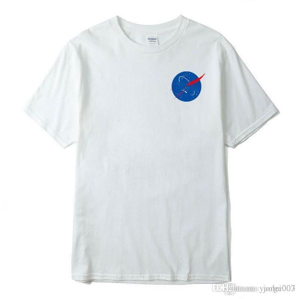 

nas 2019 лета качества высокого мужская модель t-рубашка взрыва eva пространство вокруг шея хлопка мужской футболка, White;black