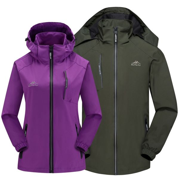 

elasticity raincoat jacket men and women windproof waterproof autumn fishing suits outdoor mountaineering clothing couple's thin, Tan;black
