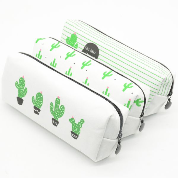 

кактус пенал kawaii estuche эсколар холст школьные принадлежности мило trousse scolaire стилограф пенал pencilcase канцелярские