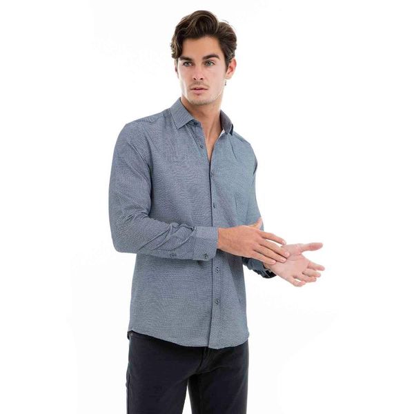 

buratti long-sleeve shirt male long-sleeve shirt 50114, White;black