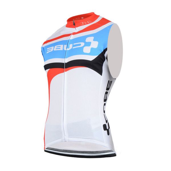 

cube cycling sleeveless jersey ropa ciclismo bicycle clothing men summer style ciclismo maillot bike sportswear cycling vest b2501, Black