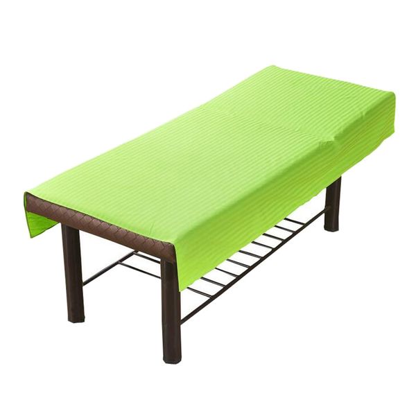 

various size professional spa massage bed green flat sheet table covers