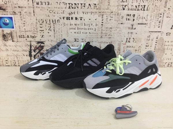 

Wave Runner 700 Kanye West Glow in Dark Reflective line 2017 New Running shoes size 36-46 With bottom and 3M material