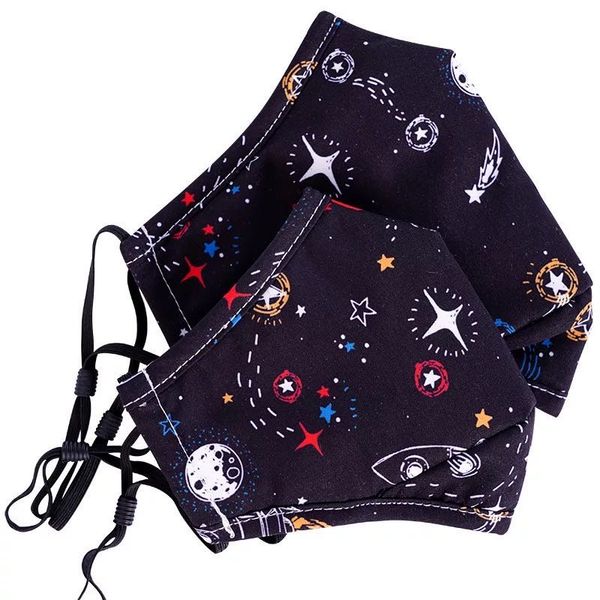 

in stock 3-12 year kids mask parent-child face masks 3-layer washable dustproof earloop sunscreen chiffon mask