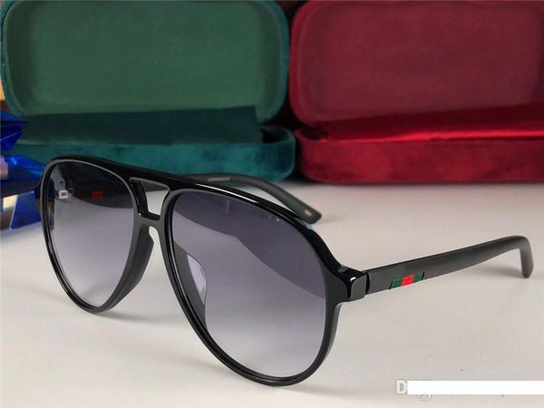 

новый дизайнер моды очки 0423 квадратных пилот кадр просто горячий продавать очки на открытом воздухе uv400 защиты с коробкой, White;black