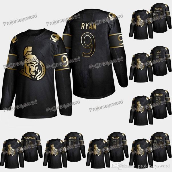 

Ottawa Senators Bobby Ryan 2019 Golden Edition Jersey Cody Ceci Brady Tkachuk Frank Finnigan Daniel Alfredsson Oscar Lindberg Ben Harpur